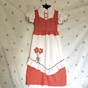 Vintage 1970s Childrens Maxi Dress Size about 6